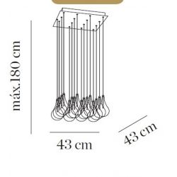 Suspension Lamp DROP 16 LENS Almalight